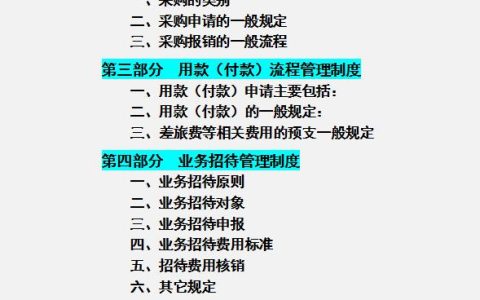 公司財務管理規(guī)章制度，內(nèi)容全面流程詳細，可參考套用（企業(yè)財務規(guī)章制度及流程）