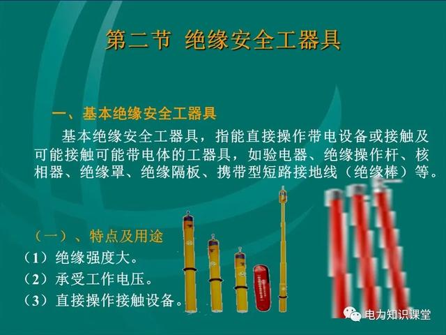 安全工器具使用（安全工器具使用前,應檢查確認絕緣部分）