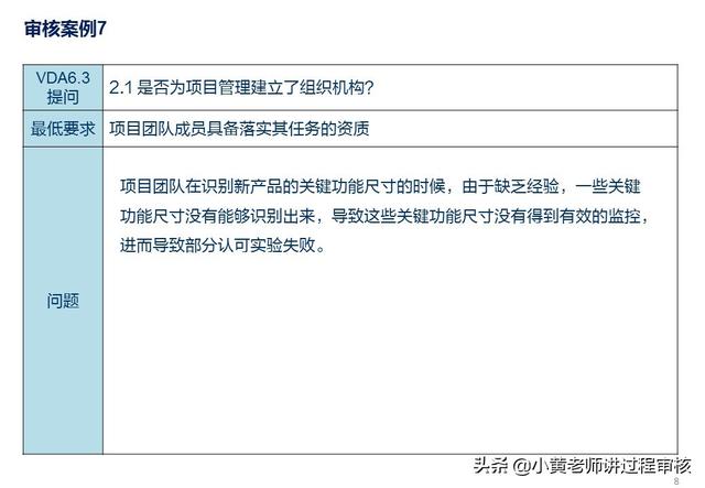 VDA6.3提問(wèn)P2.1解析：項(xiàng)目組織機(jī)構(gòu)的常見(jiàn)問(wèn)題