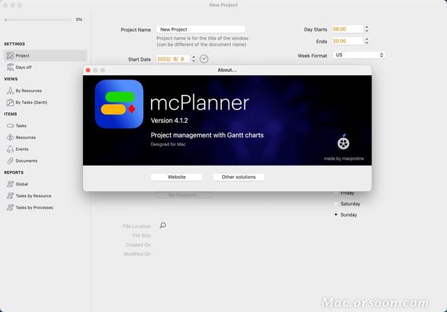 甘特圖管理項(xiàng)目工具：mcPlanner for Mac（甘特圖項(xiàng)目管理軟件）