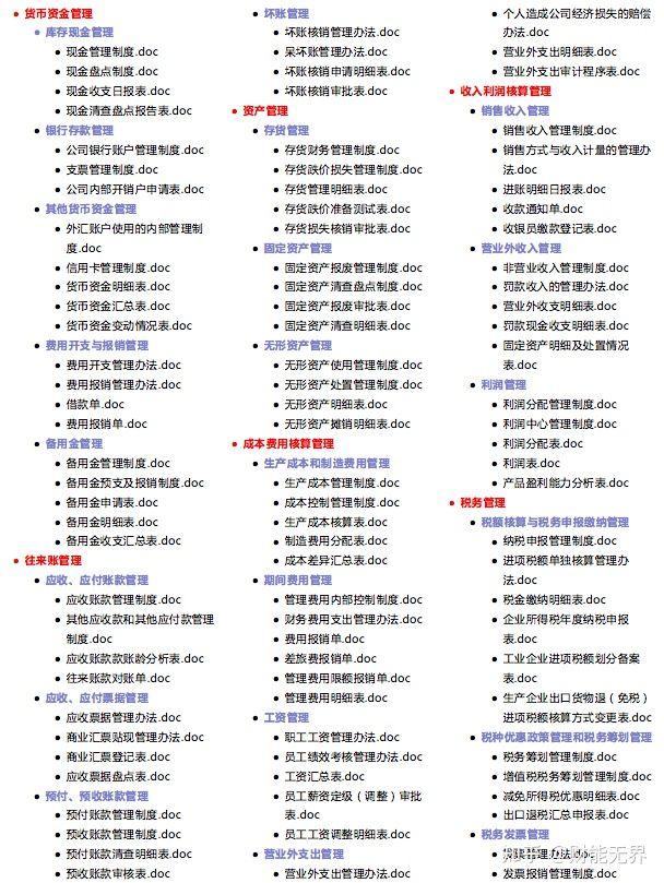 免費(fèi)資料 -《財務(wù)管理實(shí)用工具大全2.0》（常用的財務(wù)管理工具）